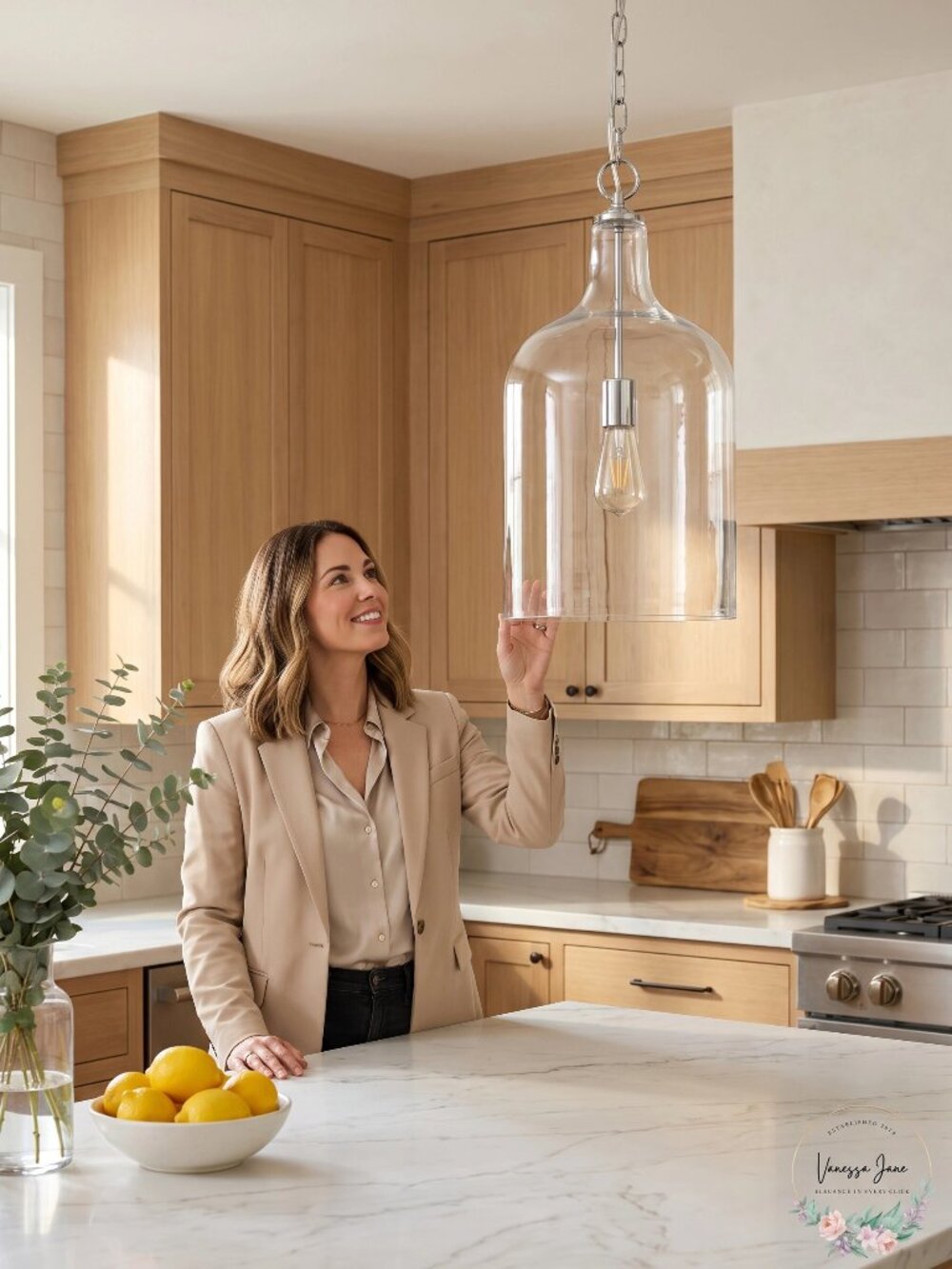 Light Society Mia Pendant Light - Chrome/Clear (Chrome/Clear)